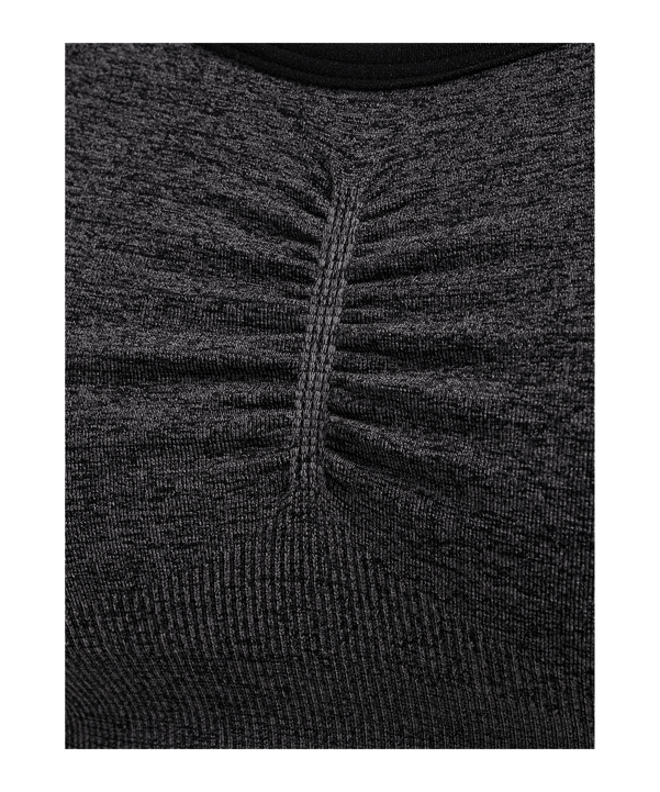 Hummel CI Seamless Scrunch Sport-BH Damen Schwarz F2508 - schwarz