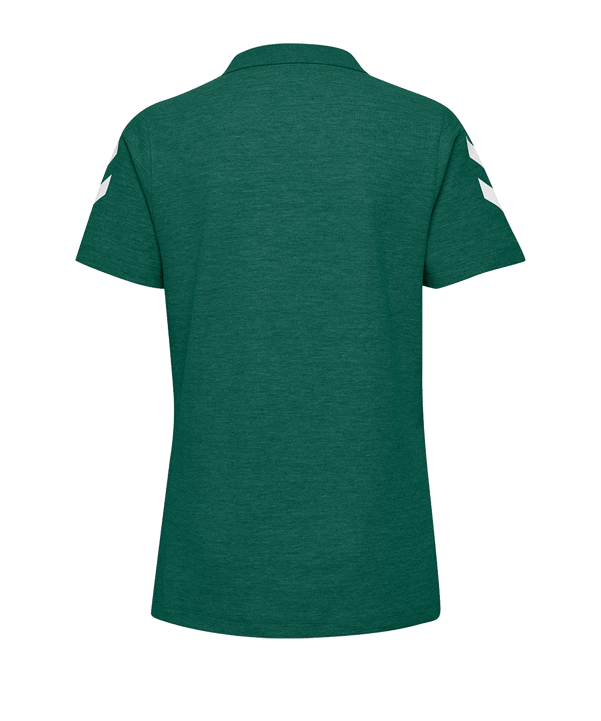 Hummel Cotton Poloshirt Damen Grün F6140 - gruen