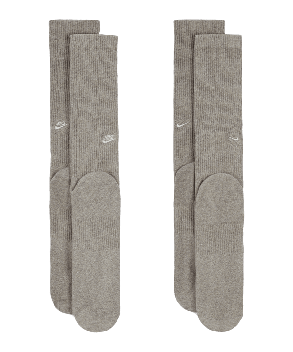 Nike Crew 2er Pack Socken Grau F063 - grau
