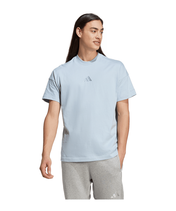 adidas SZN T-Shirt Blau - blau
