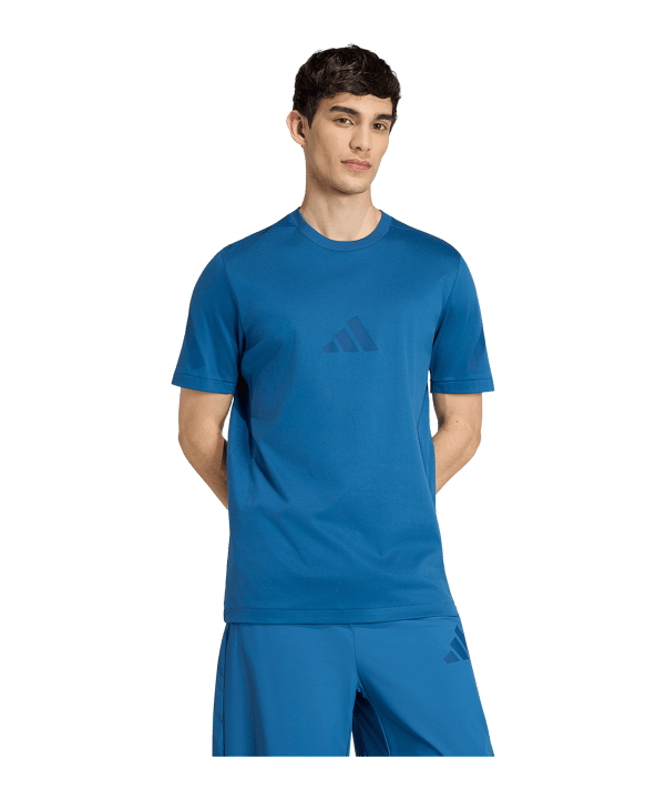 adidas Z.N.E T-Shirt Blau - blau