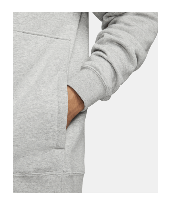Nike Club HalfZip Sweatshirt Grau Weiss F066 - grau