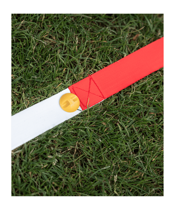 Cawila ACADEMY Spielfeldmarkierung 32x25m | Rot-Weiss | FUNINO Markierungsgurte - rot
