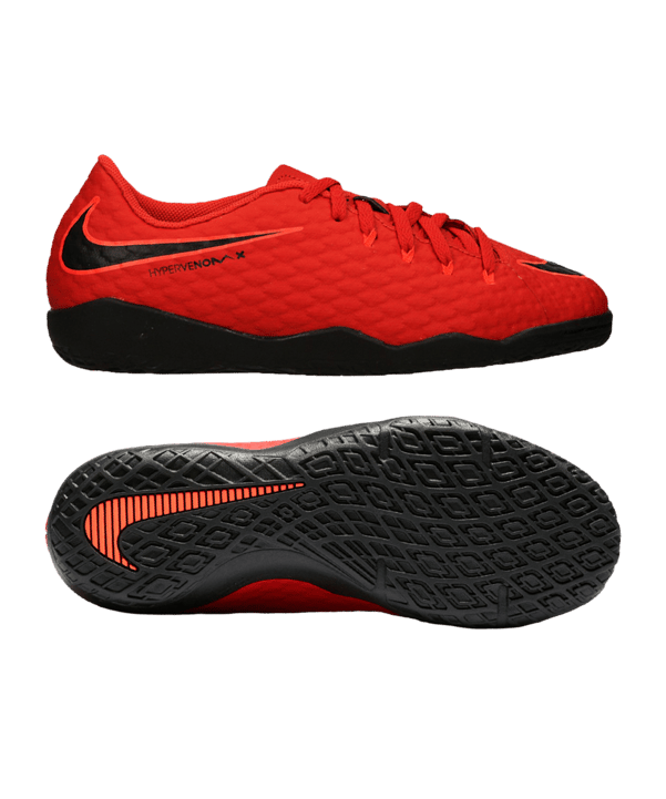 Nike Jr Hypervenom Phelon III IC Kids Rot F616 - rot
