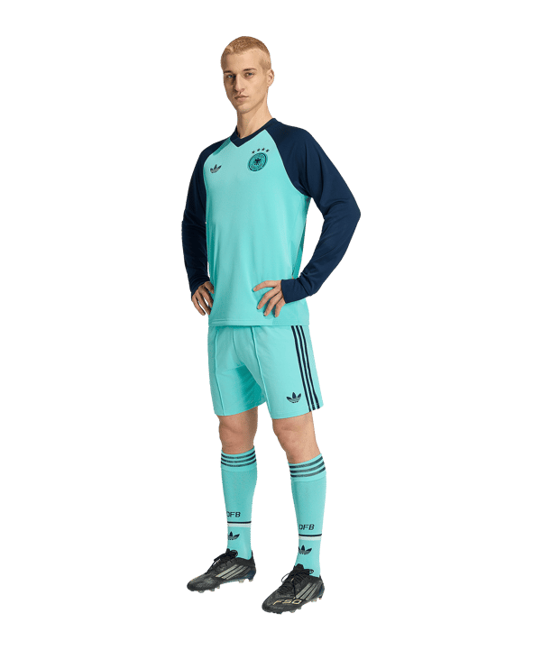 adidas DFB Deutschland Prematch Sweatshirt WM 2026 Türkis - tuerkis