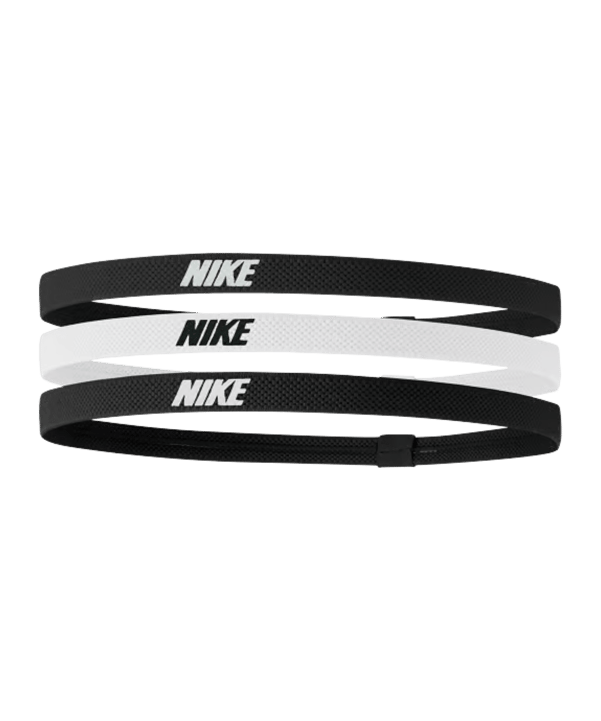Nike Elastic 2.0 Stirnbänder 3er Pack Schwarz F036 - schwarz