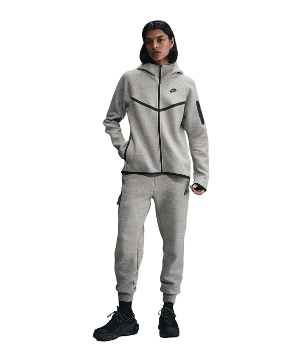 Nike Tech Fleece Kapuzenjacke Damen Grau F063 - grau