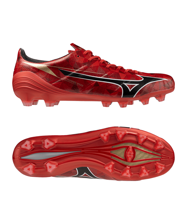 Mizuno Alpha II Elite FG Ruby Red 40th Anniversary Rot F60 - rot