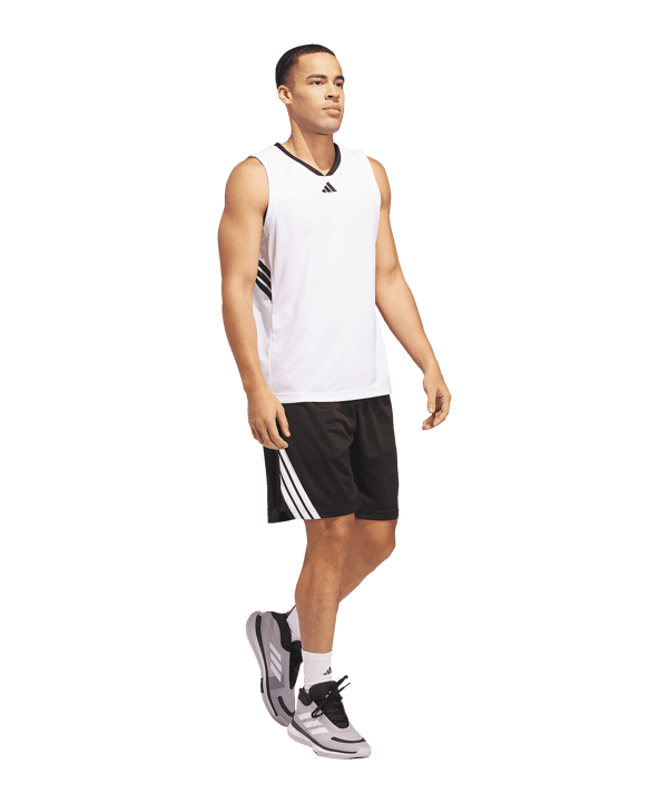 adidas Legends 3 Stripes Short Schwarz