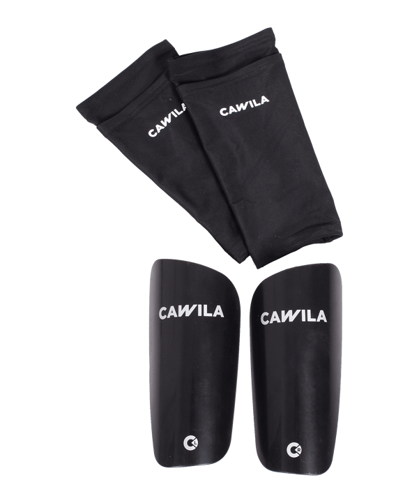Cawila GEAR SHIN GUARDS CLASSIC mit Sleeve - schwarz