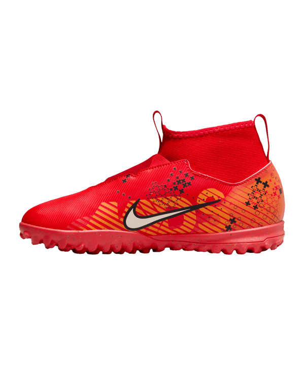 Nike Air Zoom Mercurial Superfly IX Academy TF Dream Speed 7 Kids Rot Weiss Orange F600 - rot