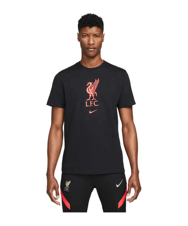 Nike FC Liverpool Crest T-Shirt Schwarz F010 - schwarz