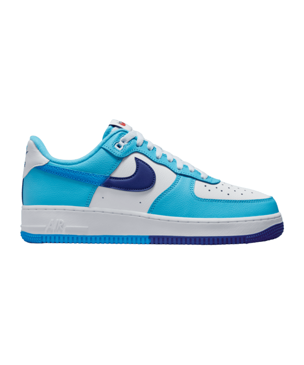 Nike Air Force 1 07 LV8 Weiss Blau F100 - weiss