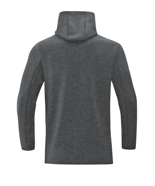 JAKO Premium Basic Kapuzenjacke Grau F21 - grau