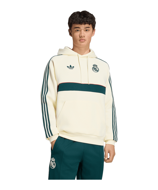 adidas Real Madrid Originals Hoody Beige - beige