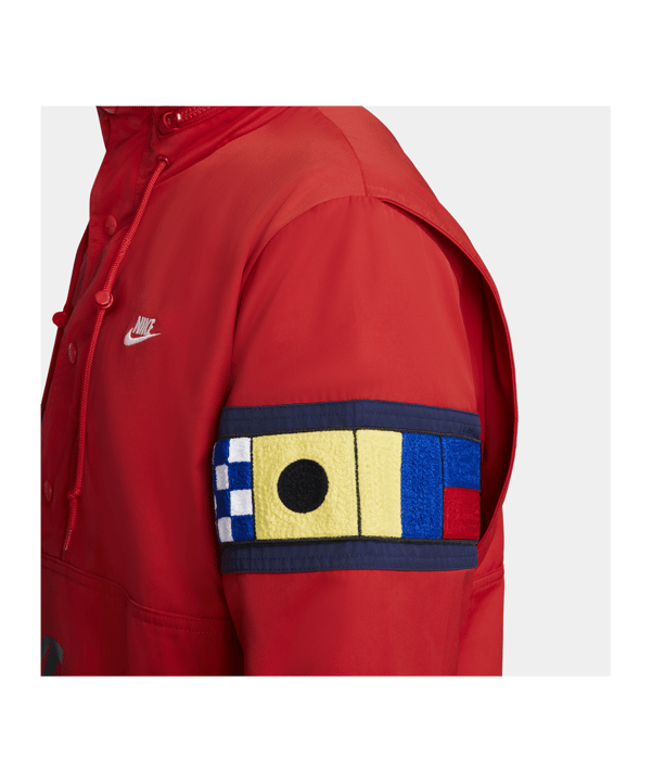 Nike Reissue Walliwaw Woven Jacke Rot F657 - rot