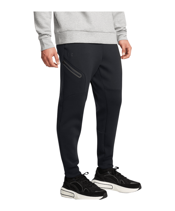 Under Armour Unstoppable Fleece Hose Schwarz F001 - schwarz