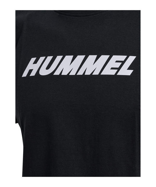 Hummel Elemental Logo Cotton T-Shirt Schwarz F2001 - schwarz