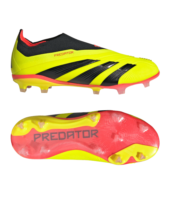 adidas Predator Elite LL FG Kids Energy Citrus Gelb Schwarz Rot - gelb