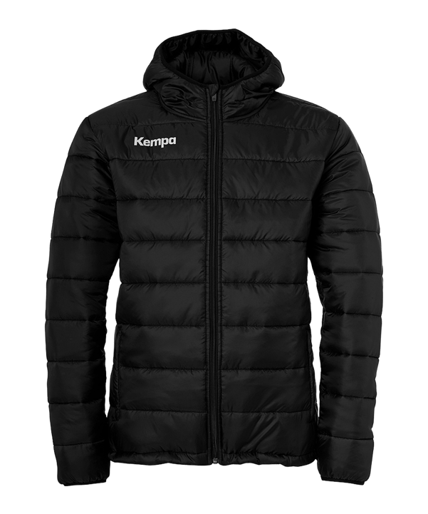 Kempa Puffer Kapuzenjacke Schwarz F01 - schwarz