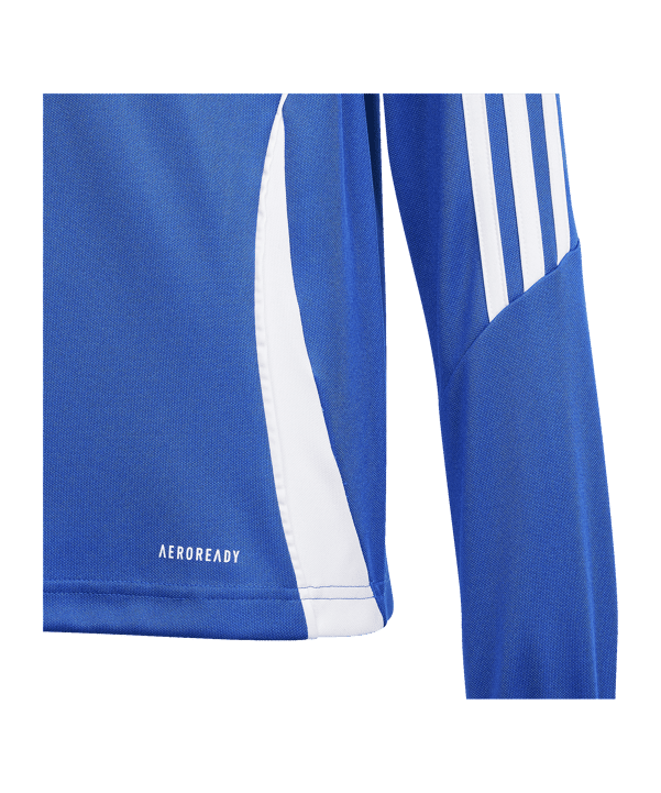 adidas Tiro 24 Trainingstop Kids Blau Weiss - blau