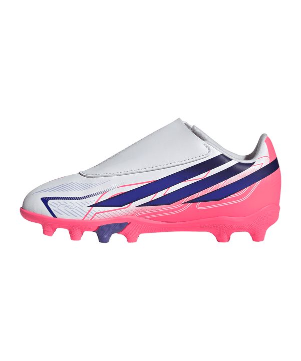 adidas F50 Hyperfast Club Hook and Loop FG/MG Chaos vs Control Kinderen Wit - wit
