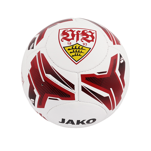 JAKO VfB Stuttgart Fanball Fussball Weiss Rot F10 - weiss