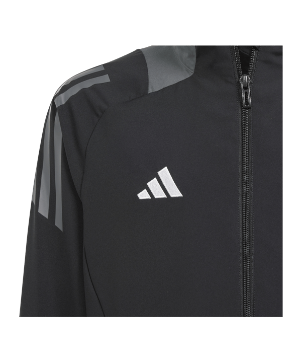 adidas Tiro 24 Competition Präsentationsjacke Kids Schwarz - schwarz