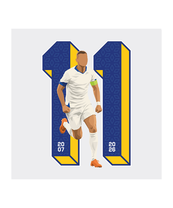 11teamsports "Bosnian Diamond" T-Shirt Weiß