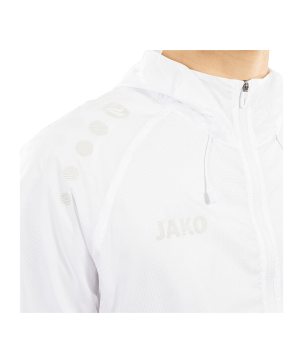 JAKO Flow Lightweight Jacke Weiß F0 - weiss