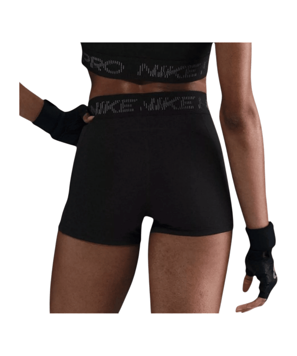 Nike Pro Mid Graphic Biker Short Damen Schwarz F010
