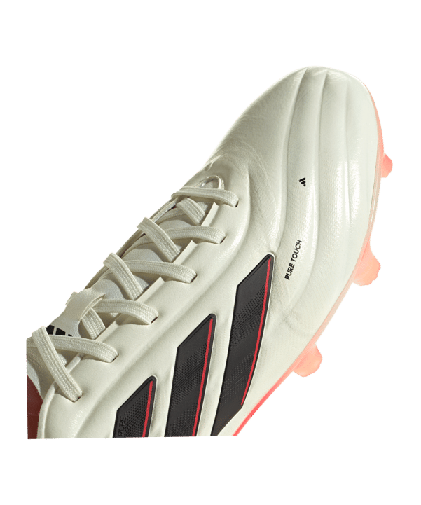 adidas COPA Pure 2 Pro FG Solar Energy Weiss Schwarz Rot - weiss
