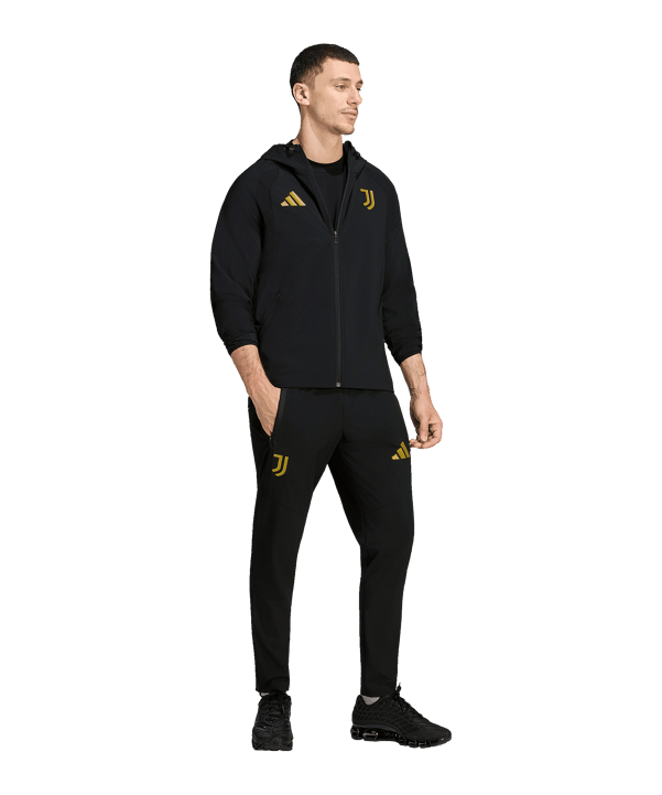 adidas Juventus FC Tiro Travel Windjack Zwart - zwart