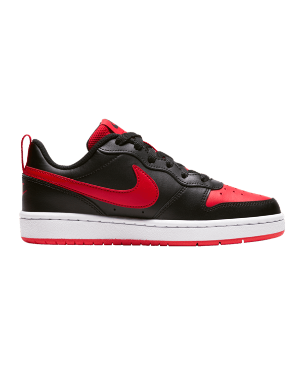 Nike Court Borough Low 2 GS Kids Schwarz Rot F007 - schwarz