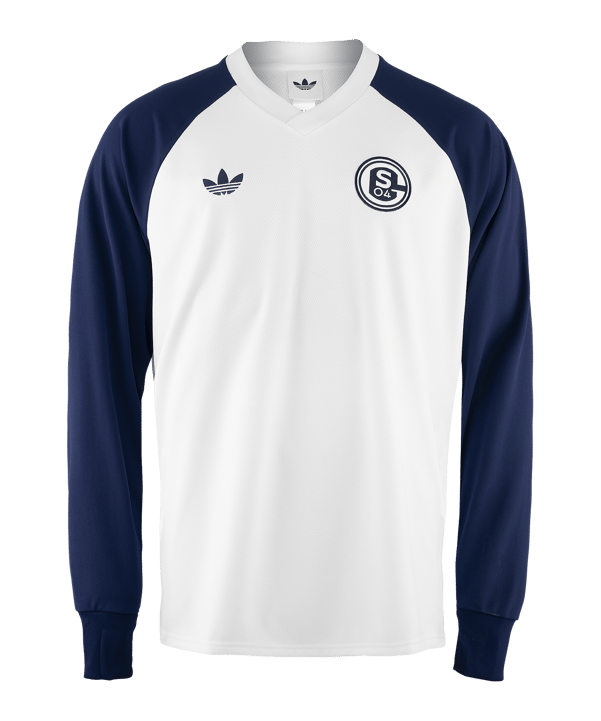 adidas Originals FC Schalke 04 Prematch Manches Longues 2026/2027 Blanc - blanc