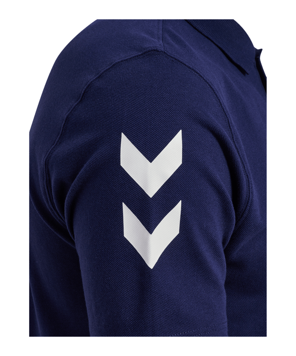 Hummel Go 2.0 Chevron Polo Blu C7026 - blu