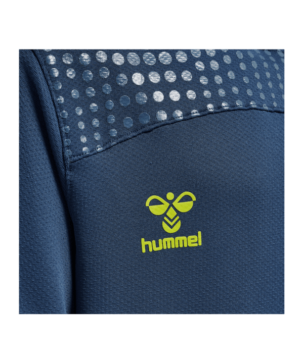 Hummel hmlLEAD Poly Hoody Kids Blau F7642 - blau
