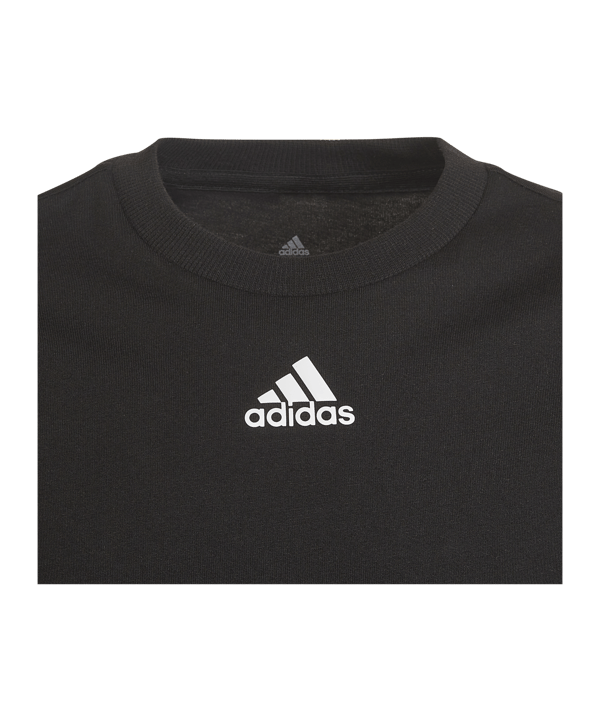 adidas Future Icon T-Shirt Kids Schwarz Weiss - schwarz
