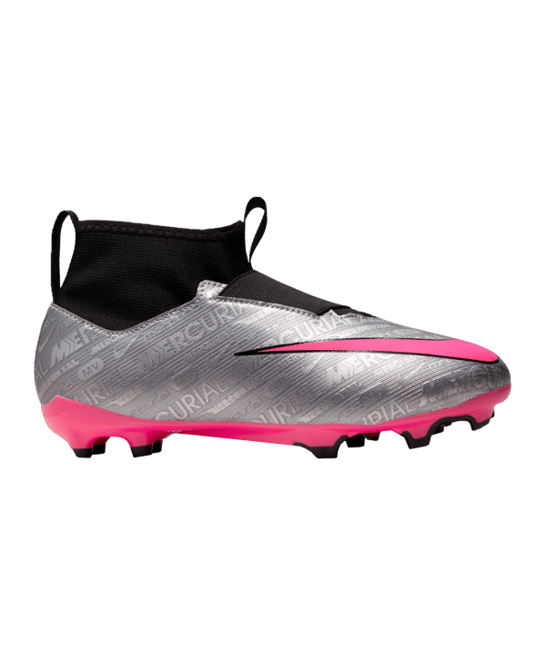 Nike Jr Air Zoom Mercurial Superfly IX Academy FG/MG XXV Kids Silber Pink F060 - silber