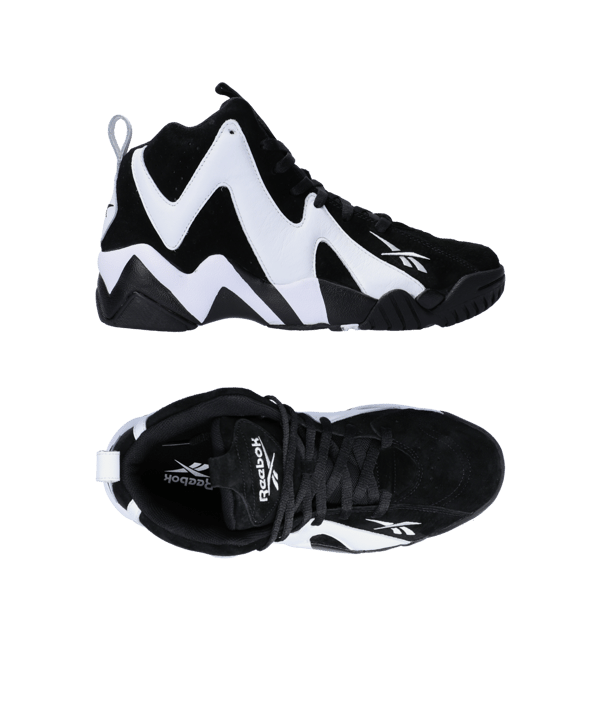 Reebok Kamikaze II High Schwarz Weiss - schwarz
