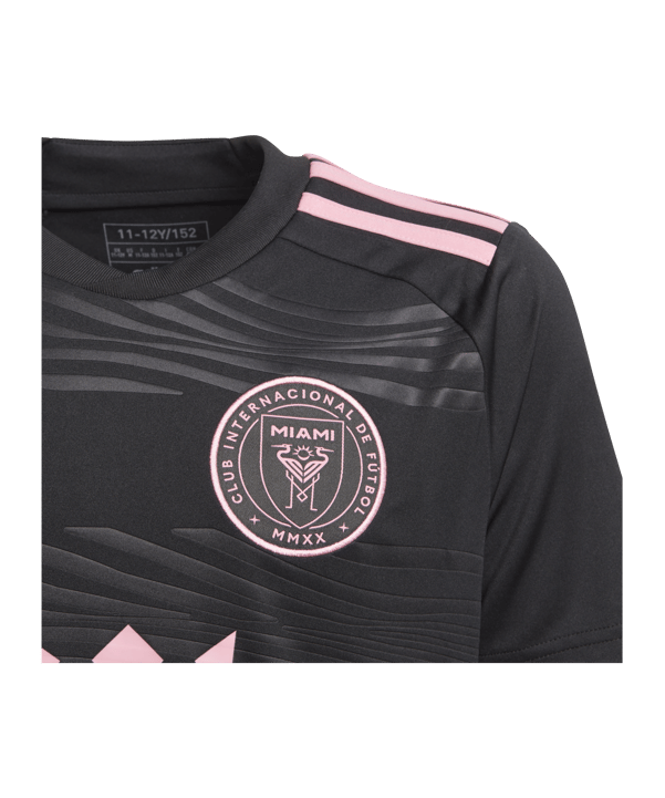 adidas Inter Miami CF Trikot Away 2024 Messi Kids Schwarz - schwarz