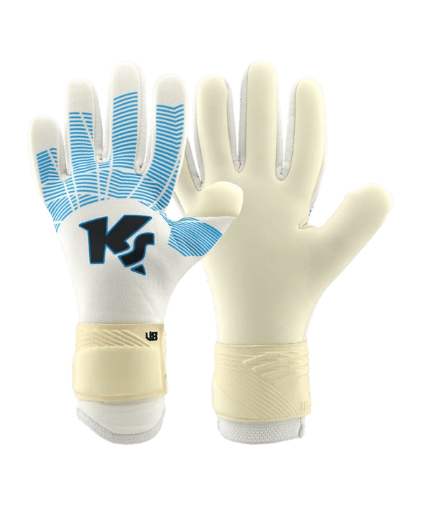 KEEPERsport Varan8 Challenge NC TW-Handschuhe Weiss Blau F804 - weiss