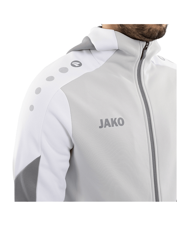 JAKO Dynamic Kapuzenjacke Grau F837 - grau