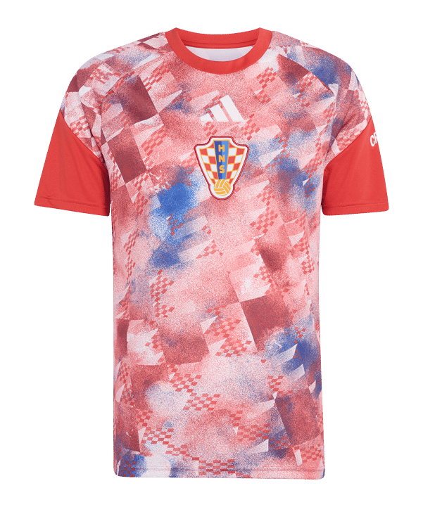adidas Kroatien Pre-Match Trikot Home 2026 Rot - rot