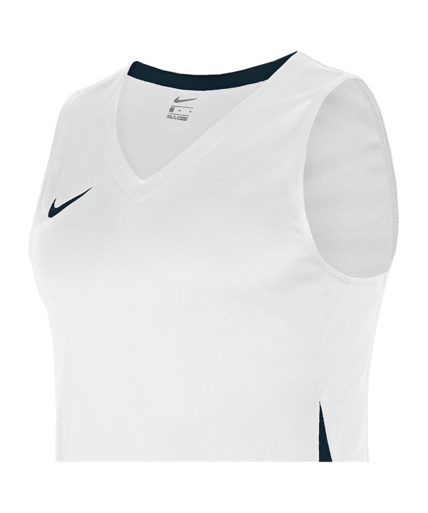 Nike Team Basketball Stock Trikot Weiss Blau F101 - weiss