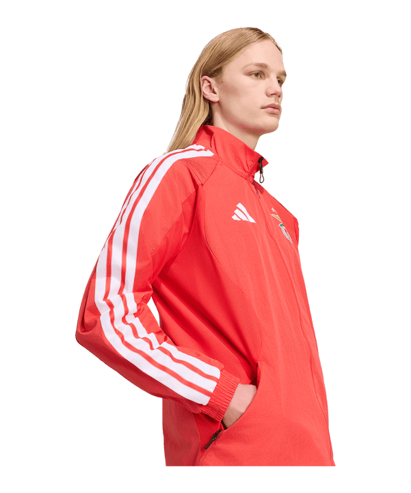 adidas Benfica Lissabon Anthem Jacke Rot - rot