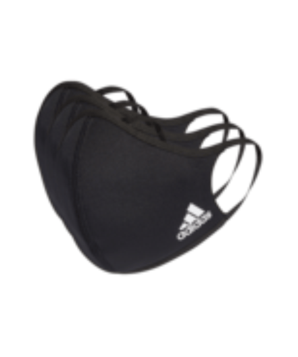 adidas Gesichtsmaske Gr. M/L 3er Set Schwarz - schwarz