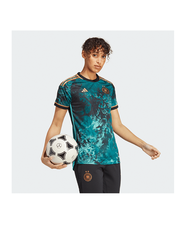 adidas DFB Deutschland Trikot Away Frauen WM 2023 Damen Grün - gruen