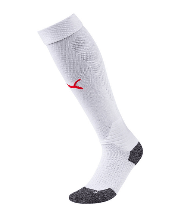 PUMA LIGA Socks Stutzenstrumpf Weiss Rot F11 - weiss
