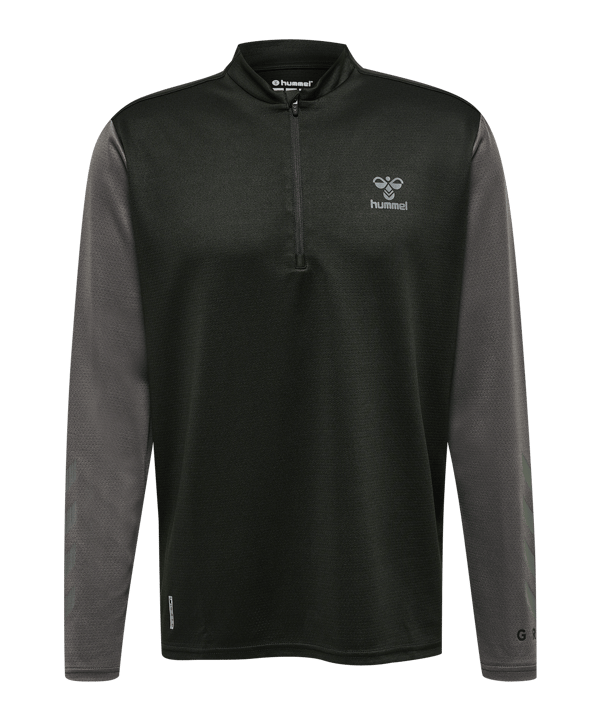 Hummel Ongrid 1/2 Zip Poly Sweatshirt Schwarz F2715 - schwarz